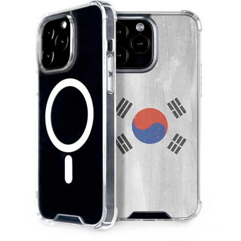 South Korean Flag Distressed iPhone 14 Pro Max MagSafe Case